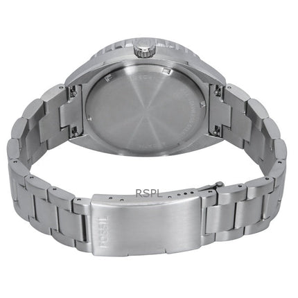 Fossil Breaker Edelstahl weißes Zifferblatt Quarz Taucheruhr FS6063 200M Herrenuhr
