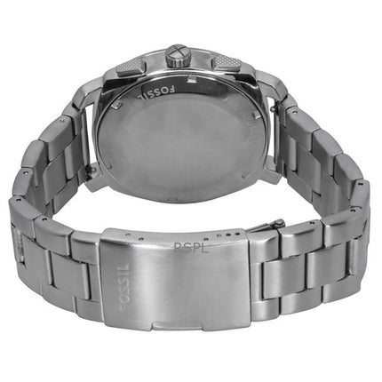 Fossil Machine Chronograph Edelstahl grünes Zifferblatt Quarz FS6079 Herrenuhr