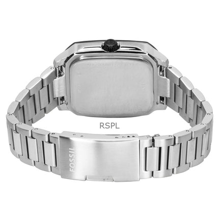 Fossil Crosby Herrenuhr aus Edelstahl mit grauem Zifferblatt und Quarzwerk, Modell FS6122