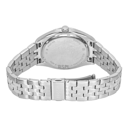 Fossil Campbell Herrenuhr aus Edelstahl mit schwarzem Zifferblatt und Quarzwerk FS6139