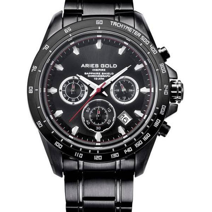 Widder Gold inspirieren Drifter Chronograph Quarz G 7001 BK-BK Herrenuhr