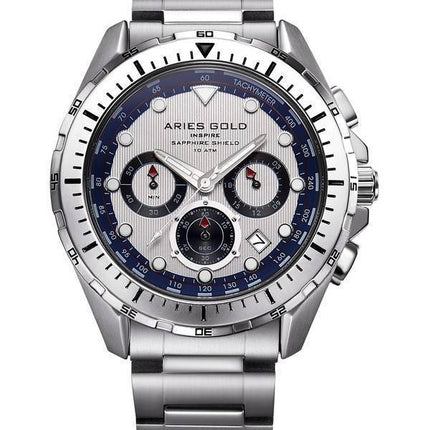 Widder Gold inspirieren Atlantik Chronograph Quarz G 7002 S-S Herrenuhr