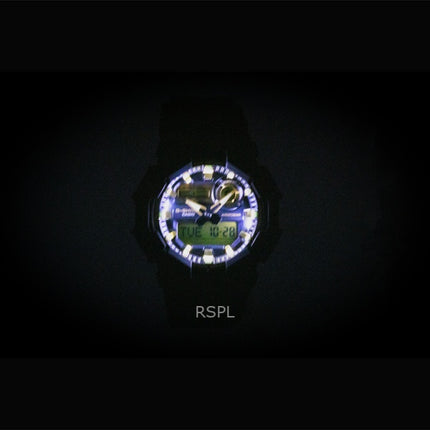 Casio G-Shock Analog-Digital Herrenuhr mit biobasiertem Harzarmband, schwarzem Zifferblatt, Quarzwerk, GA-010GB-1A9, wasserdicht bis 200 m