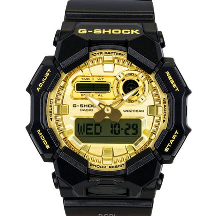 Casio G-Shock Herrenuhr mit Armband aus biobasiertem Harz, analog-digital, goldenem Zifferblatt, Quarzwerk, GA-010GGB-1A9, wasserdicht bis 200 m