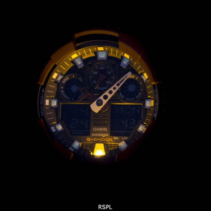 Casio G-Shock GA-100 b-4A Analog Digital Herrenuhr