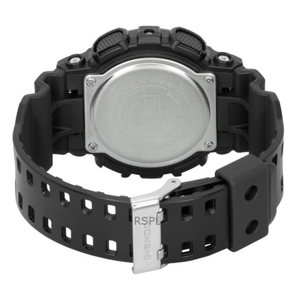 Casio G-Shock Herrenuhr mit Harzarmband, analog-digitalem Zifferblatt, goldenem Zifferblatt, Quarzwerk, GA-100GGB-1A9, wasserdicht bis 200 m