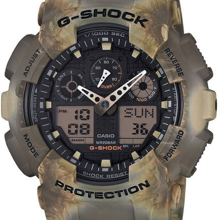 Casio G-Shock Camouflage Serie Analog Digital GA-100MM-5A Herrenuhr