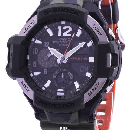 Casio G-Shock Gravitymaster Twin Sensor Welt Zeit GA-1100SC-3A GA1100SC-3A Herrenuhr