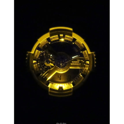 Casio G-Shock Analog-Digital-Bioharz-Quarzuhr mit blauem Zifferblatt GA-110AS-5A 200M Herrenuhr