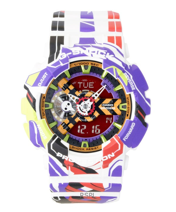 Casio G-Shock Analog Digital Evangelion 30th Anniversary Multicolor Dial Quartz GA-110EVA30-7A 200M Herrenuhr