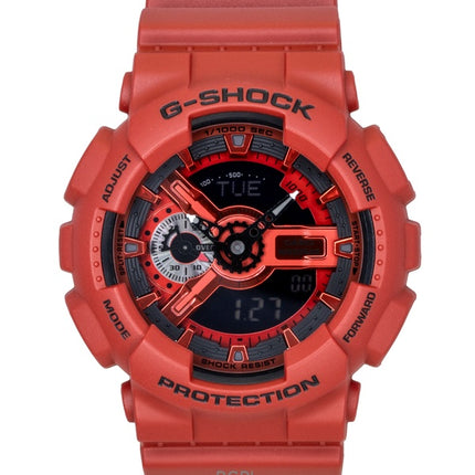Casio G-Shock Digitaluhr, rotes Armband aus biobasiertem Harz, Quarz, GA-110RRB-4A, 200 m, Herrenuhr