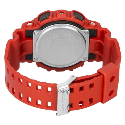 Casio G-Shock Digitaluhr, rotes Armband aus biobasiertem Harz, Quarz, GA-110RRB-4A, 200 m, Herrenuhr