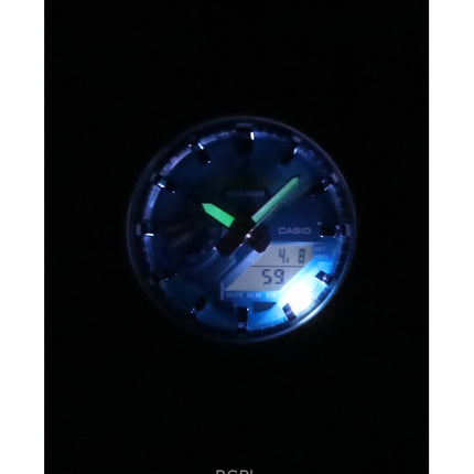 Casio G-Shock Analog-Digital-Armband aus biobasiertem Harz, blaues Zifferblatt, Quarz GA-2100AS-5A, 200 M, Herrenuhr