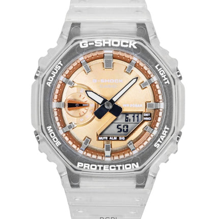 Casio G-Shock Analog-Digital-Harzarmband Bronze-Zifferblatt Quarz GA-2100BM-7A5 200M Unisex-Armbanduhr