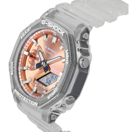 Casio G-Shock Analog-Digital-Harzarmband Bronze-Zifferblatt Quarz GA-2100BM-7A5 200M Unisex-Armbanduhr