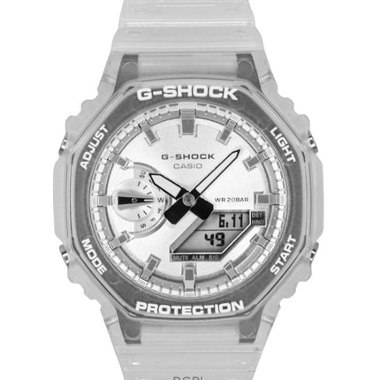 Casio G-Shock Analog-Digital-Harzarmband Graues Zifferblatt Quarz GA-2100BM-7A8 200M Unisex-Uhr