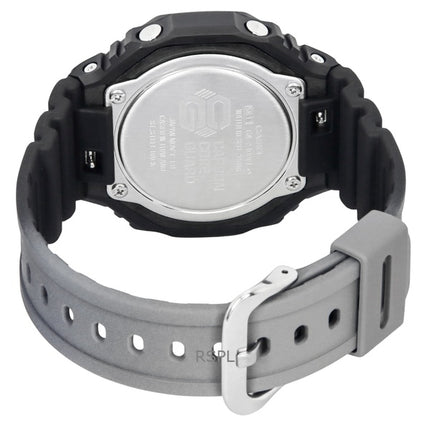 Casio G-Shock Analog-Digital-Armband aus biobasiertem Harz, blaues Zifferblatt, Quarz GA-2100FL-1A, 200 M, Herrenuhr