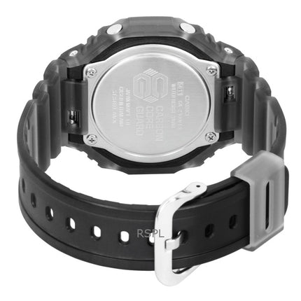 Casio G-Shock Analog-Digital-Harzarmband Blaues Zifferblatt Quarz GA-2100FLS-8A2 200M Herrenuhr