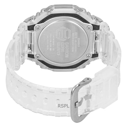 Casio G-Shock Analog-Digital Herrenuhr mit transparentem Harzarmband, mehrfarbigem Zifferblatt und Quarzwerk, GA-2100SRS-7A, wasserdicht bis 200 m