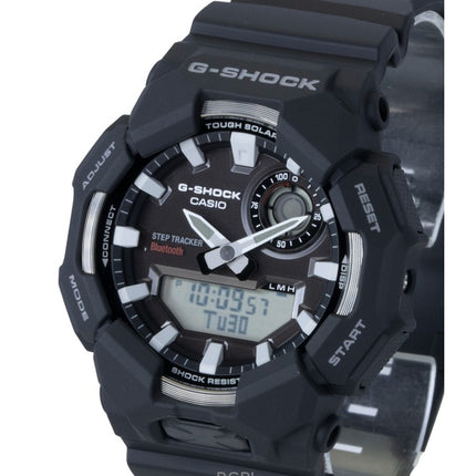 Casio G-Shock Analog-Digital-Smartphone-Link-Uhr aus biobasiertem Harz mit schwarzem Zifferblatt, Solarfunktion, GA-B010-1A, wasserdicht bis 200 m, Herrenuhr