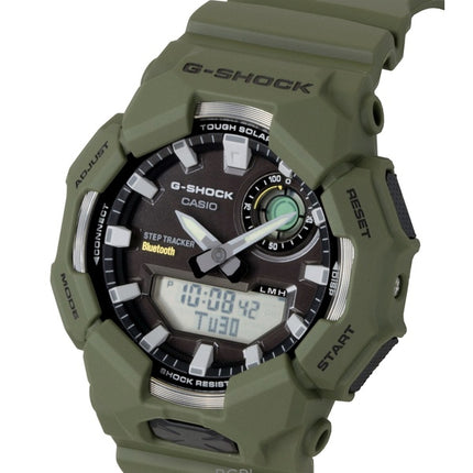 Casio G-Shock Analog-Digital-Smartphone-Link-Uhr aus biobasiertem Harz mit schwarzem Zifferblatt, Solarfunktion, GA-B010-3A, wasserdicht bis 200 m, Herrenuhr