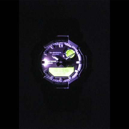 Casio G-Shock Analog-Digital-Smartphone-Link-Armband aus biobasiertem Harz, schwarzes Zifferblatt, Solarfunktion, GA-B010BEG-1A, 200 m, Herrenuhr