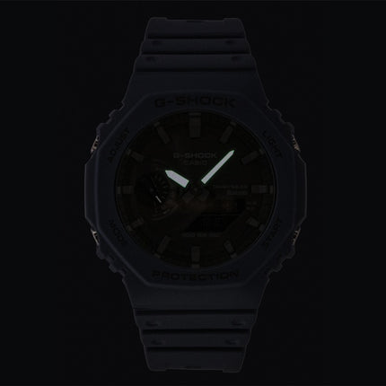 Casio G-Shock Smartphone-Uhr, analog/digital, mit Harzarmband, blauem Zifferblatt, Solarfunktion, GA-B2100-2A, wasserdicht bis 200 m, Herrenuhr