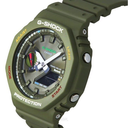 Casio G-Shock Analog Digital Smartphone Link Bluetooth Grünes Zifferblatt Solar GA-B2100FC-3A 200M Herrenuhr