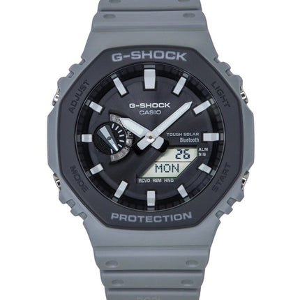 Casio G-Shock Analog-Digital-Smartphone-Link Bio-Harzarmband Graues Zifferblatt Robuste Solar GA-B2100LUU-8A 200M Herrenuhr