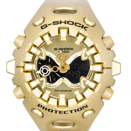 Casio G-Shock Analog-Digital-Uhr mit Harzarmband, goldenem Zifferblatt, Quarzwerk, GA-V01A-9A, wasserdicht bis 200 m, Unisex-Uhr
