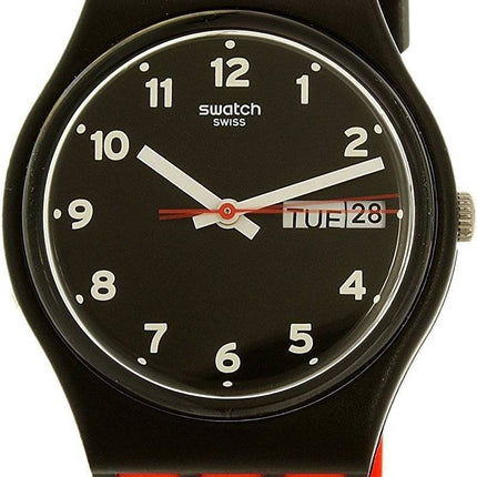 Swatch Originals rote Grinsen GB754 Unisex Quarzuhr