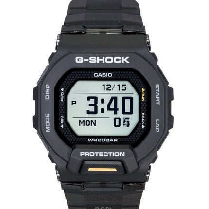Casio G-Shock G-Squad Digitaluhr mit Smartphone-Anschluss, schwarzem Harzarmband, Quarzwerk, GBD-200-1A1, 200 m wasserdicht, Herrenuhr