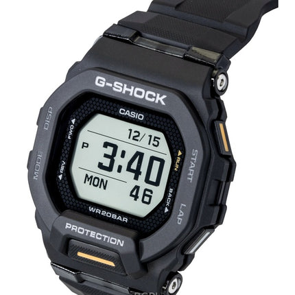 Casio G-Shock G-Squad Digitaluhr mit Smartphone-Anschluss, schwarzem Harzarmband, Quarzwerk, GBD-200-1A1, 200 m wasserdicht, Herrenuhr