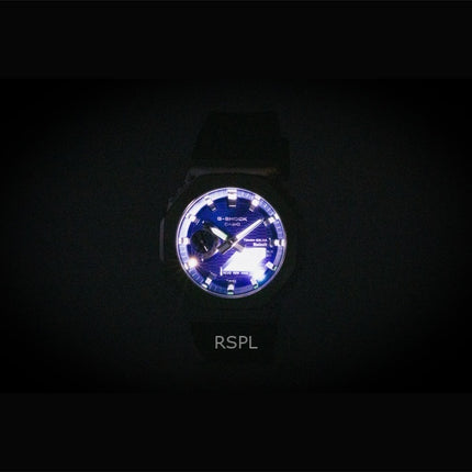 Casio G-Shock G-Steel Herrenuhr mit biobasiertem Harzarmband, analog-digitalem Zifferblatt, blauem Zifferblatt und Solarfunktion, wasserdicht bis 200 m