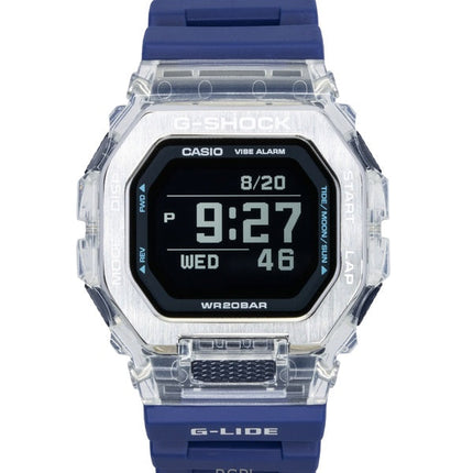 Casio G-Shock G-Lide Digital Smartphone Link Blaues Harzarmband Quarz GBX-100S-2 200M Unisex-Uhr