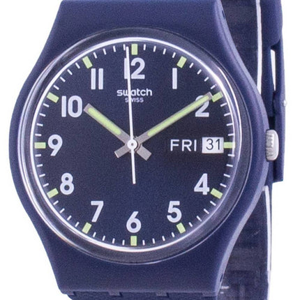 Swatch Ultralavande Lila Zifferblatt Silikonarmband Quarz GE718 Herrenuhr