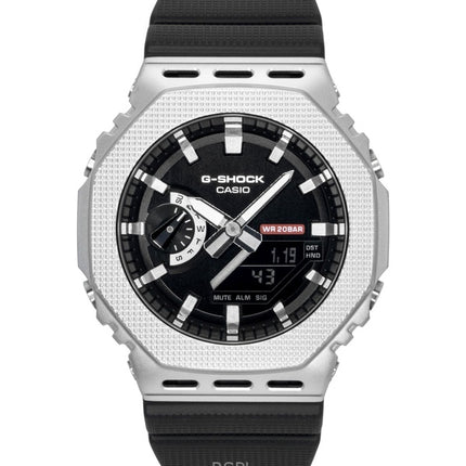 Casio G-Shock G-Steel Analog-Digital Herrenuhr mit biobasiertem Harzarmband, blauem Zifferblatt und Quarzwerk (GM-2100M-1A, wasserdicht bis 200 m)