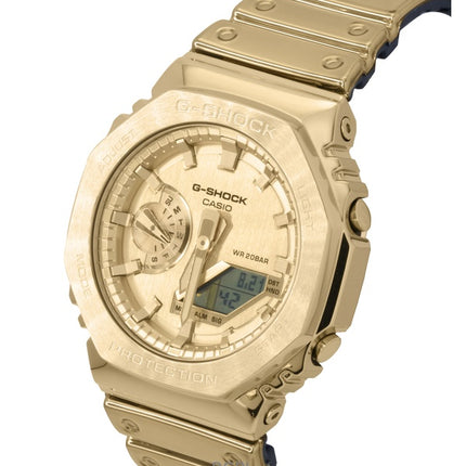 Casio G-Shock G-Steel Fine Metallic Analog Digital Gold Zifferblatt Quarz GM-2100YMG-9A9 200M Herrenuhr