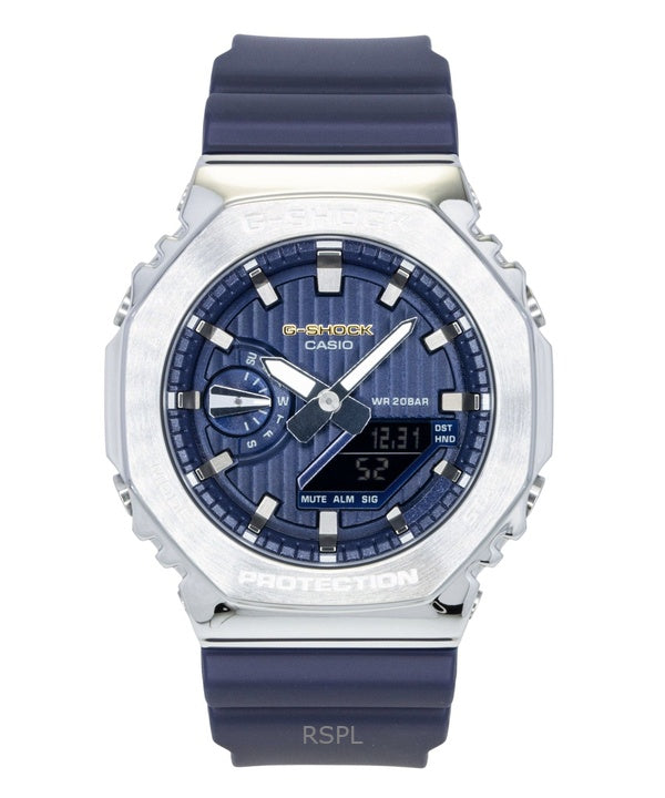 Casio G-Shock G-Steel Analog Digital Limited Edition Blaues Zifferblatt Quarz GM-2110SH-2A 200M Herrenuhr