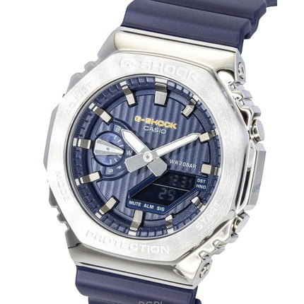 Casio G-Shock G-Steel Analog Digital Limited Edition Blaues Zifferblatt Quarz GM-2110SH-2A 200M Herrenuhr
