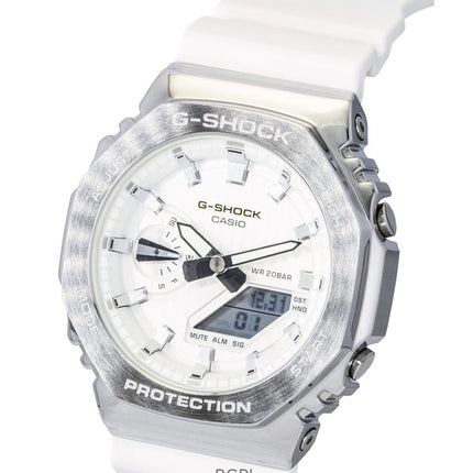 Casio G-Shock G-Steel Analog Digital Limited Edition Weißes Zifferblatt Quarz GM-2110SH-7A 200M Herrenuhr