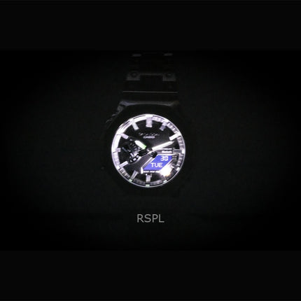 Casio G-Shock Analog-Digital-Herrenuhr aus Vollmetall mit Smartphone-Funktion, schwarzem Zifferblatt und Solarfunktion, GM-B2100BT-1A, wasserdicht bis 200 m
