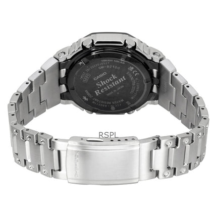 Casio G-Shock Analog-Digital-Herrenuhr aus Vollmetall mit Smartphone-Funktion, schwarzem Zifferblatt und Solarfunktion, GM-B2100BT-1A, wasserdicht bis 200 m