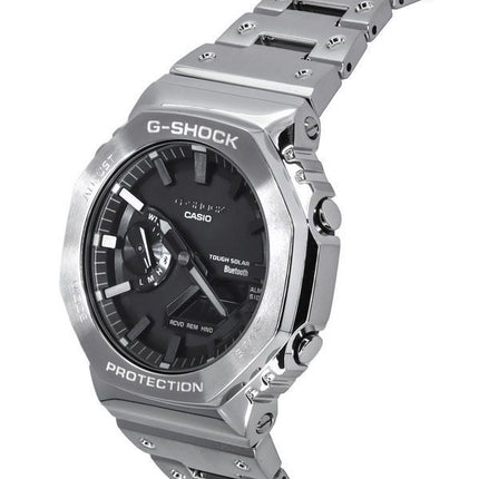 Casio G-Shock Analog-Digital-Vollmetall-Herrenuhr mit schwarzem Zifferblatt und Solar-GM-B2100D-1A 200M