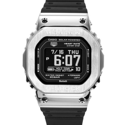 Casio G-Shock Digitaluhr für Herren mit Smartphone-Funktion, Gliederarmband aus Kunstharz, Solarfunktion und GM-H5600-1-Solaruhr