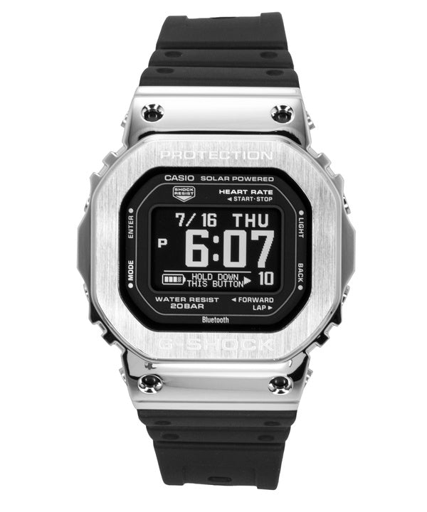 Casio G-Shock Digitaluhr für Herren mit Smartphone-Funktion, Gliederarmband aus Kunstharz, Solarfunktion und GM-H5600-1-Solaruhr