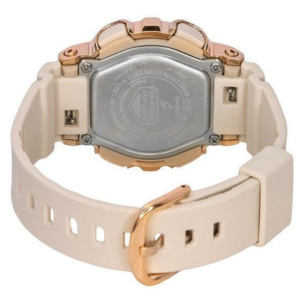 Casio G-Shock Analog-Digital-Harzarmband Roségoldfarbener Quarz GM-S110PG-4A 200 Damenuhr