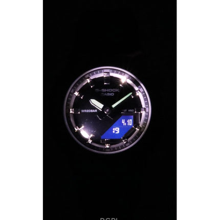 Casio G-Shock Analog-Digital-Armband aus biobasiertem Harz, schwarzes Zifferblatt, Quarz, GM-S2110B-8A, 200 M, Damenuhr