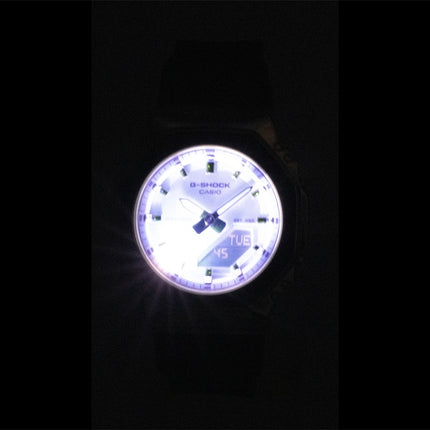 Casio G-Shock Analog-Digital-Damenuhr mit rosa Zifferblatt, Kunstharzarmband, Quarzwerk, GM-S2110SR-1A, wasserdicht bis 200 m