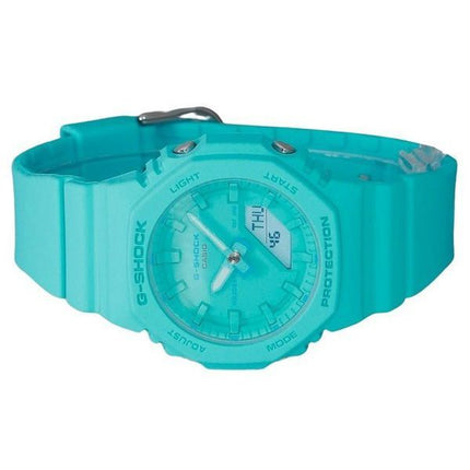 Casio G-Shock Analog-Digital-Harzarmband, türkisfarbenes Zifferblatt, Quarz, GMA-P2100-2A, 200 m, Damenuhr